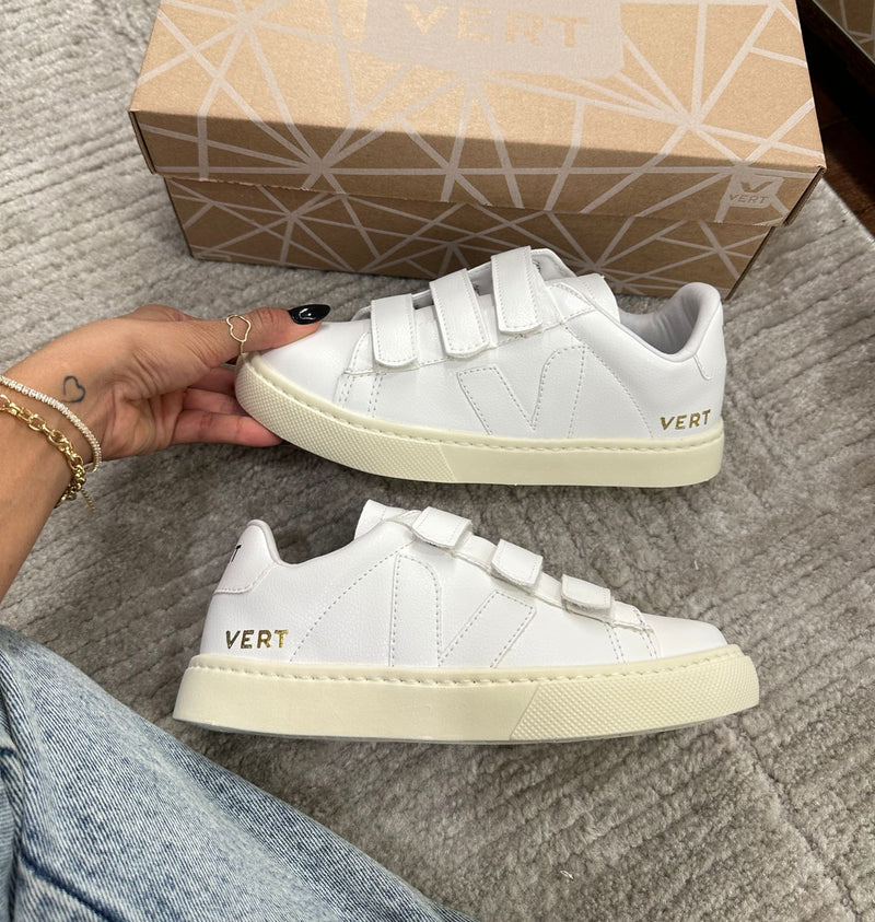 TENIS VERT VELCRO 1 WHITE