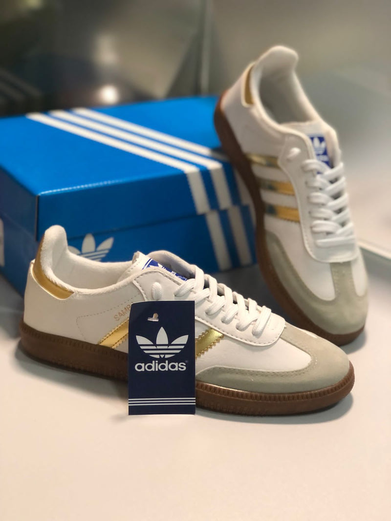 ADIDAS SAMBA BCO DOURADO