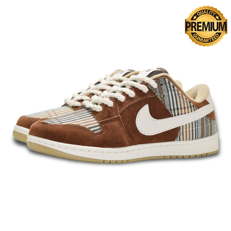 TÊNIS AIR DUNK MARROM E BRANCO