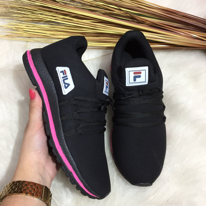 TÊNIS FILA RACER F1 PRETO E PINK