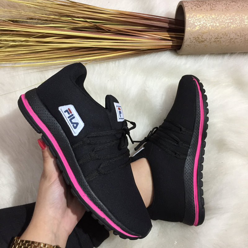 TÊNIS FILA RACER F1 PRETO E PINK