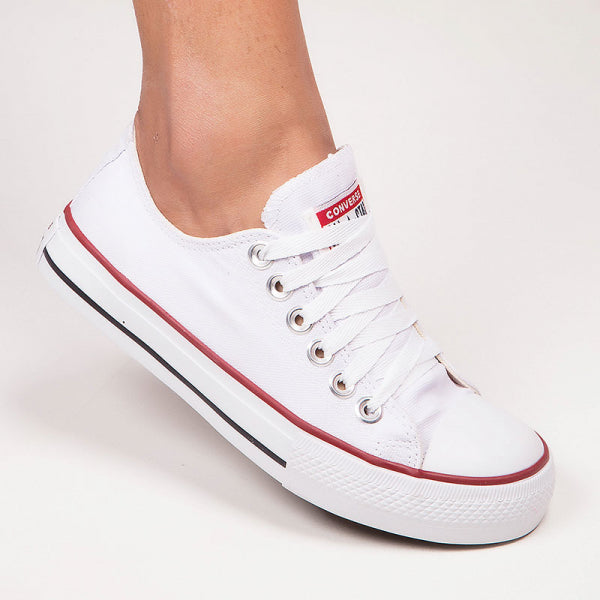 TÊNIS ALL STARS  BRANCO/VERMELHO