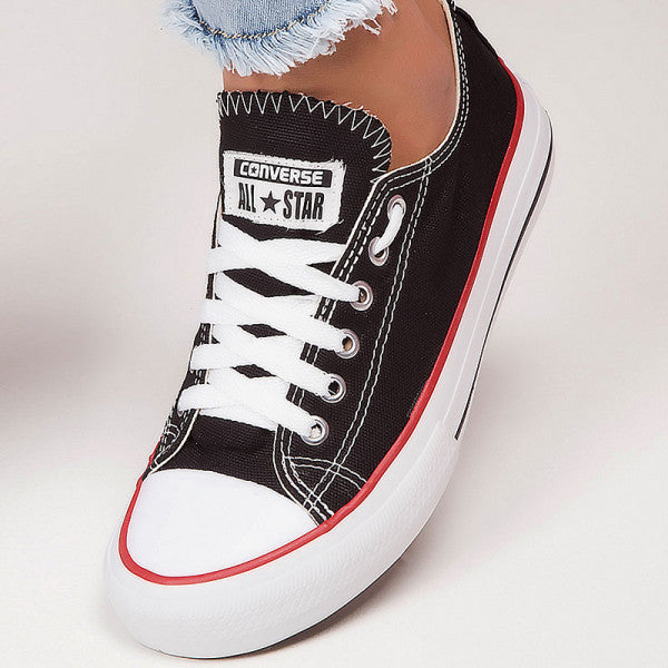 TENIS ALL STARS TRADICIONAL - PRETO/VERMELHO