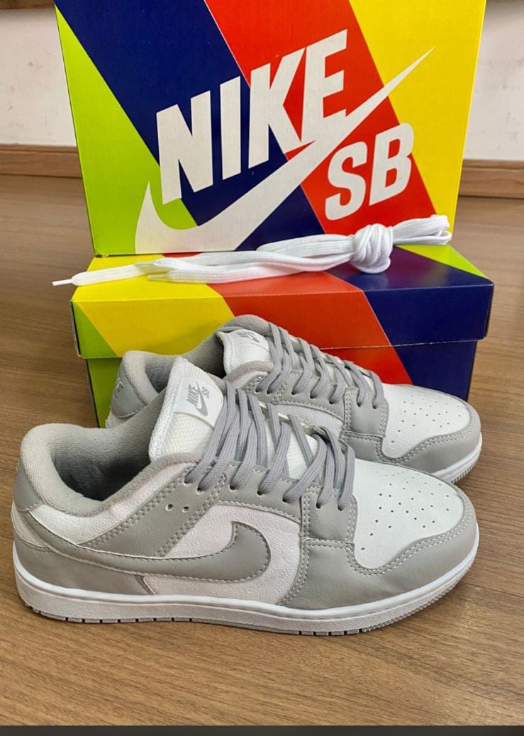 TÊNIS AIR DUNK  BRANCO CINZA