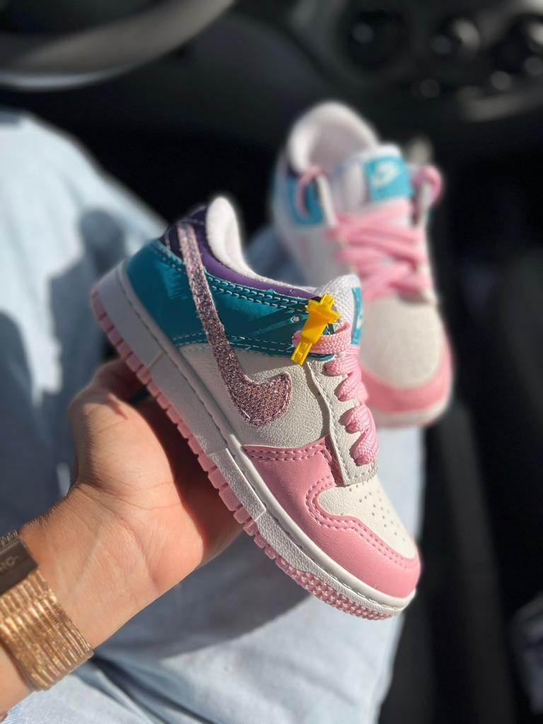 TÊNIS AIR DUNK INFANTIL GLITTER ROSA BB