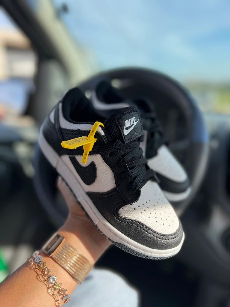TÊNIS AIR DUNK INFANTIL PRETO BRANCO