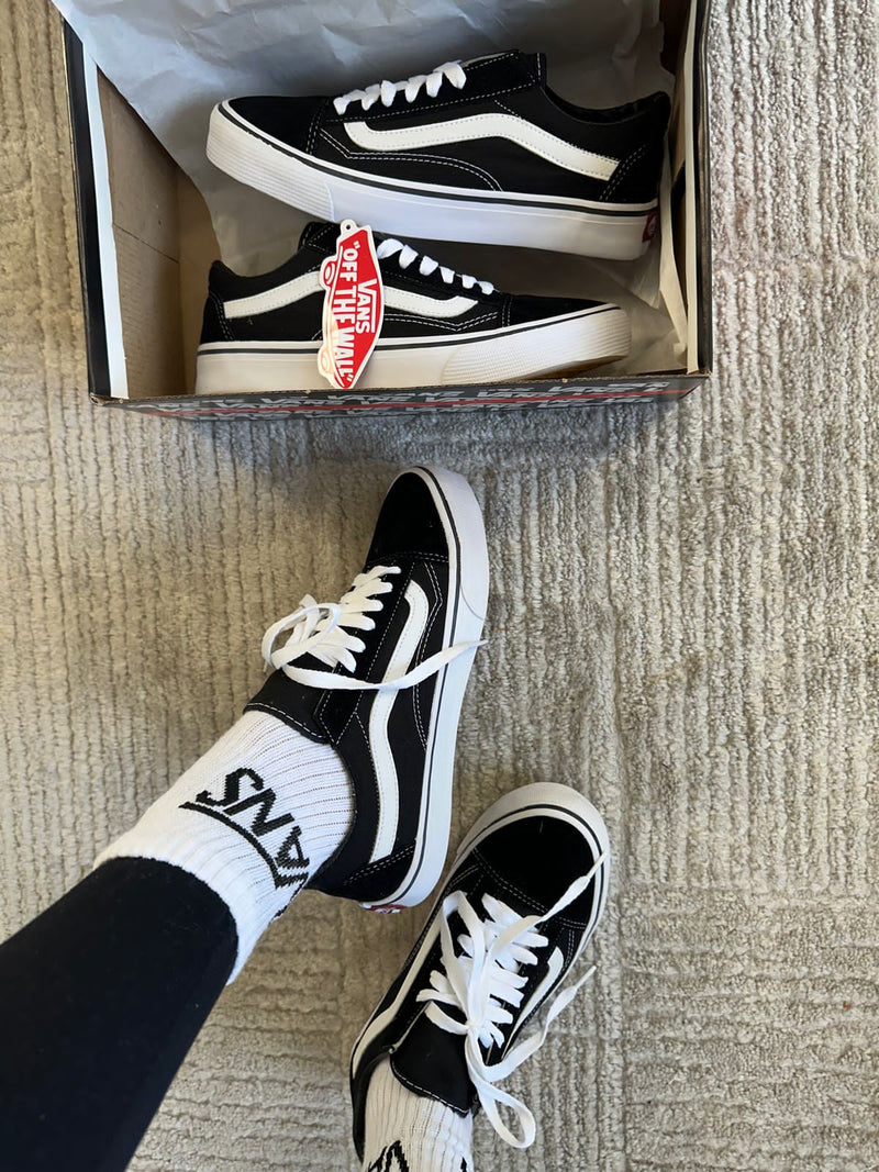 TENIS VANS OLD SKOOL PRETO/BRANCO