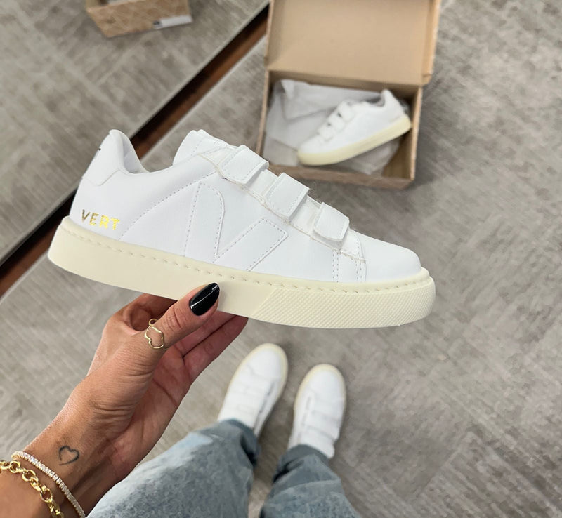 TENIS VERT VELCRO 1 WHITE