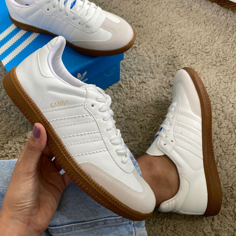 ADIDAS SAMBA PREMIUM BCO BCO