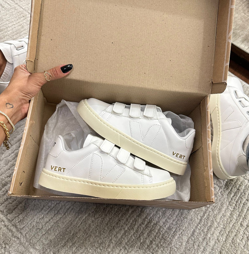 TENIS VERT VELCRO 1 WHITE