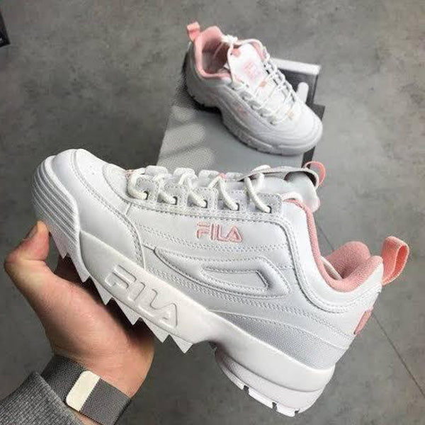 TÊNIS FILA DISRUPTOR BRANCO ROSA